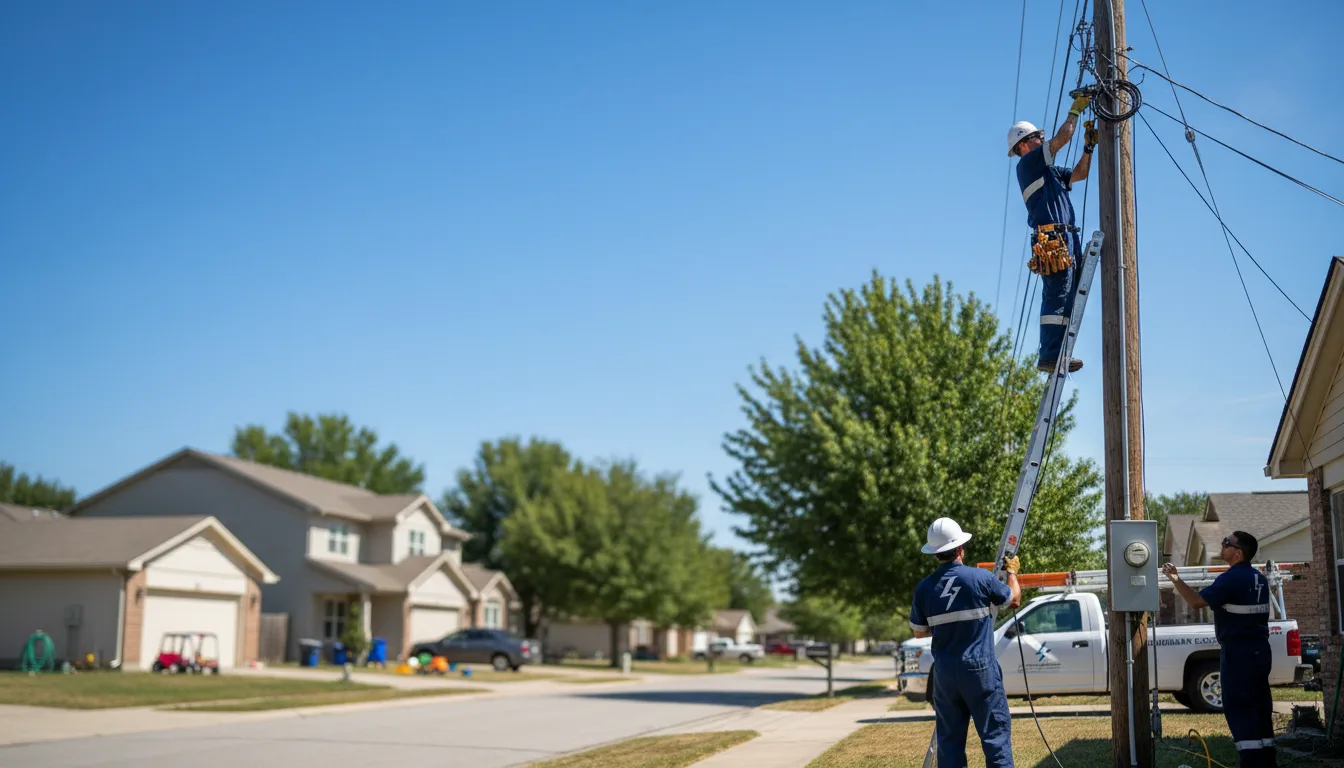 Residential electrician providing installation services in Wellington, KS
